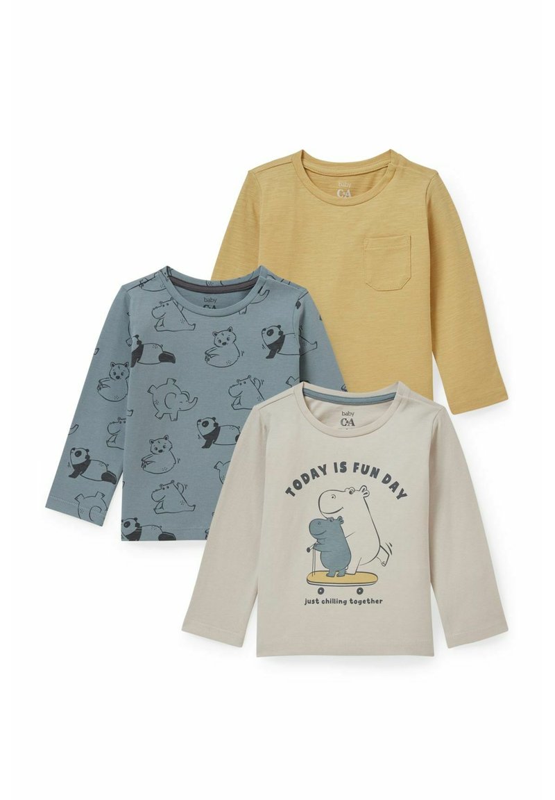 C&A 3ER PACKMULTIPACK Sweatshirt beige melange/beige ZALANDO.FR