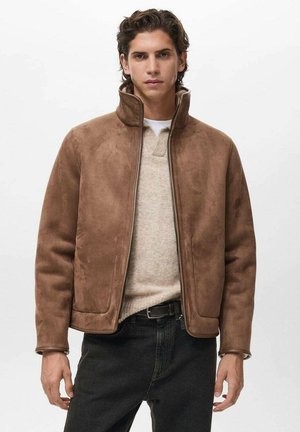 Chaqueta de cuero sintético - brown