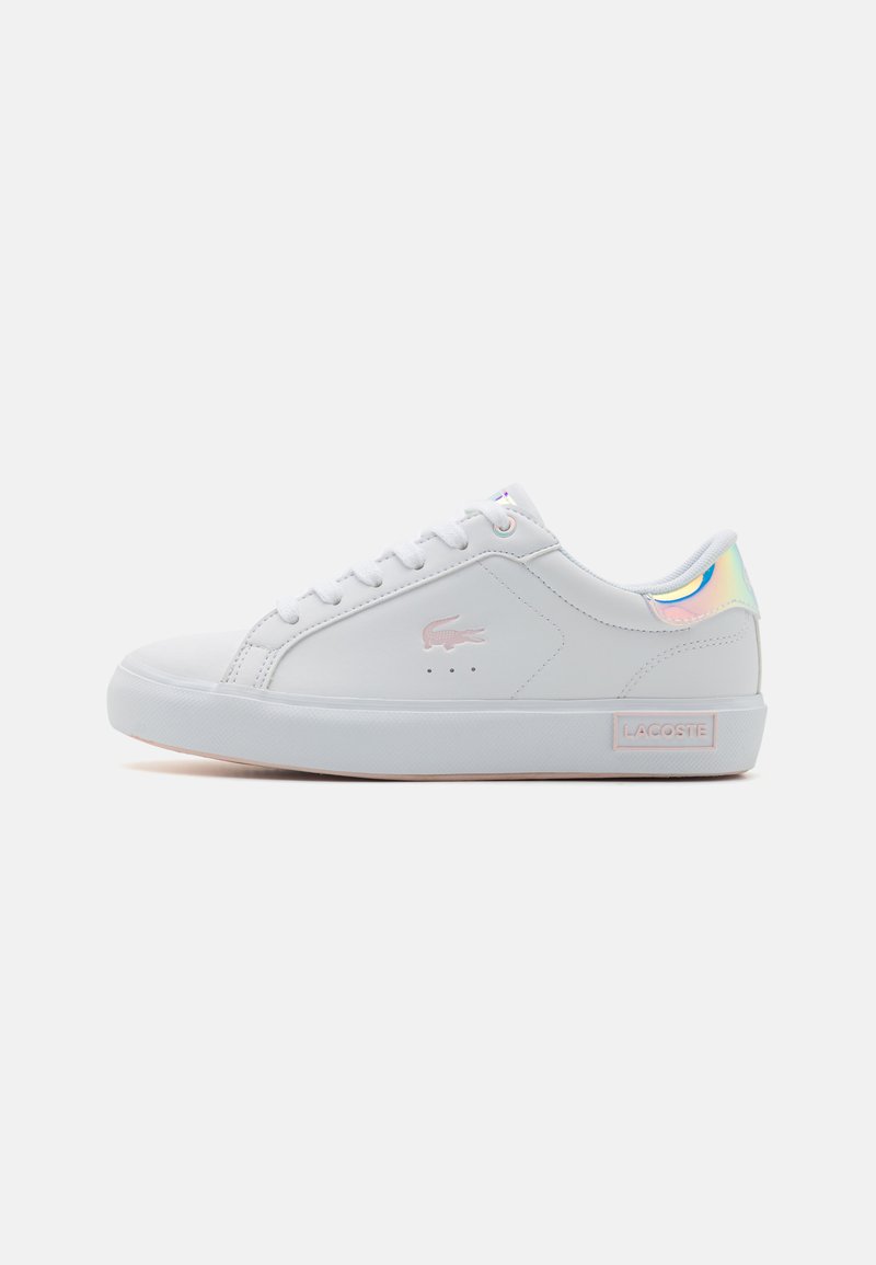 Lacoste - POWERCOURT JUNIOR TRAINERS - Trainers - white/light pink, Enlarge