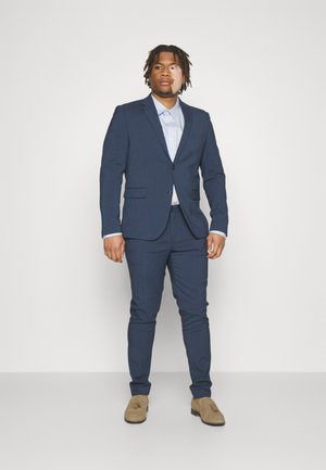 PLAIN MENS SUIT PLUS SLIM FIT - Oblek - blue