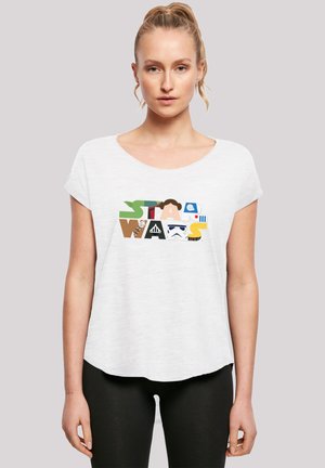 STAR WARS CHARACTER LOGO - Print T-shirt - white