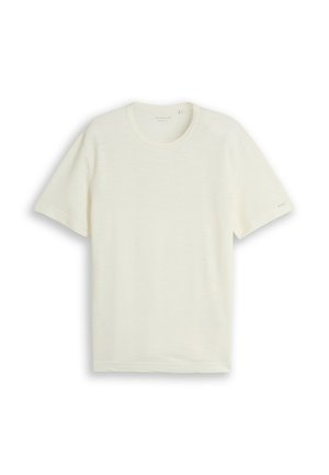 TOM TAILOR, Basic T-shirt - gardenia white