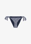 ORIGINAL SCHEEKY SIDE TIE  - Cuecas de biquíni - illustrated wave dark night navy