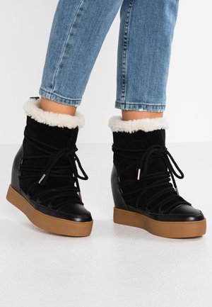 Bottines compensées - black