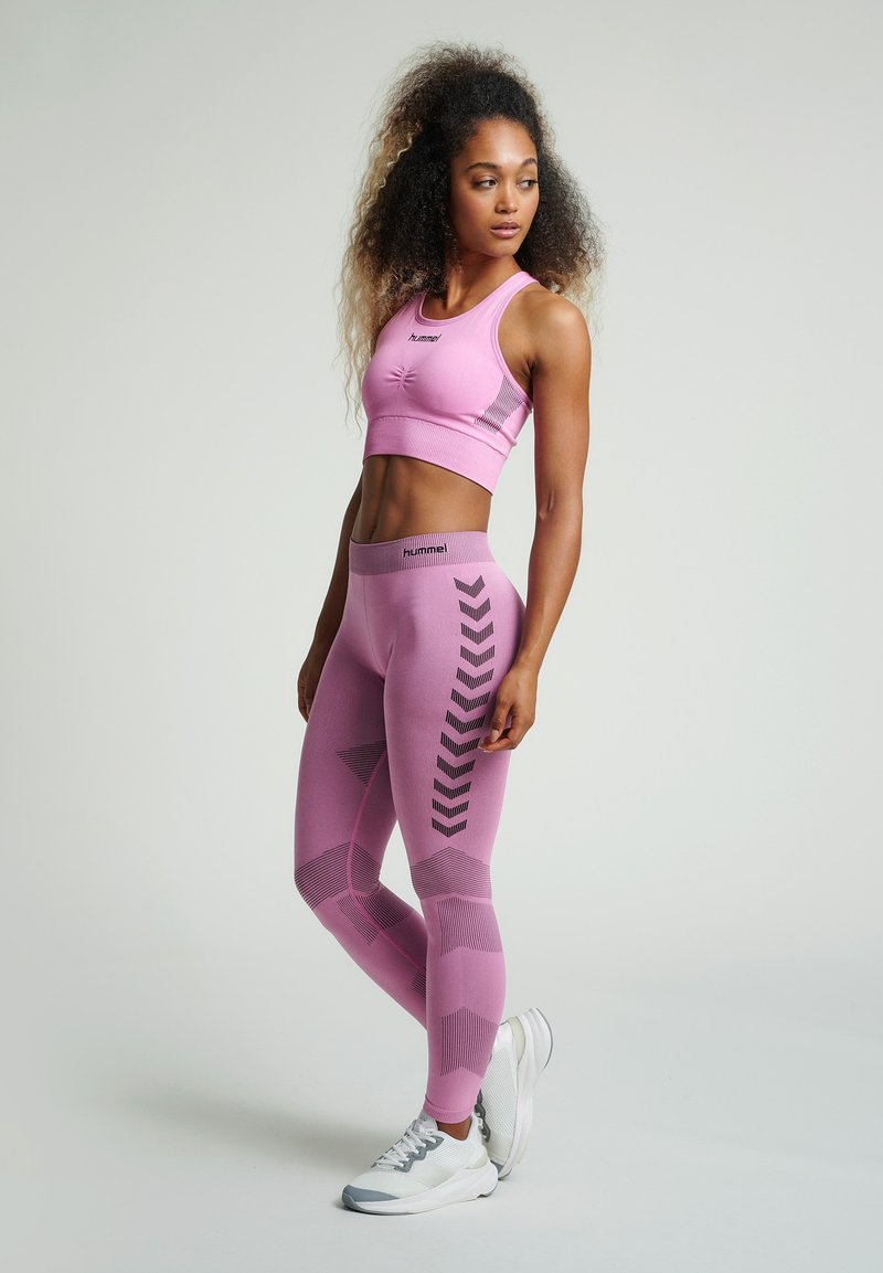 Damen Sportbekleidung | Hummel FIRST SEAMLESS Tights cotton candy/pink - JP10189 Damen Sportbekleidung | Hummel FIRST SEAMLESS Tights cotton candy/pink - JP10189
