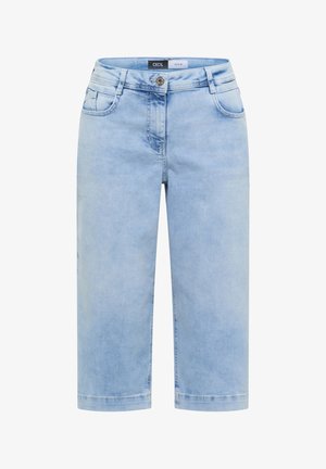 Cecil, WIDE LEG CAPRI JEANS IM LOOSE FIT - Shorts - light blue random bleached