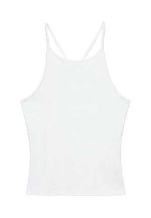 PULL&BEAR, HALTER WITH STRAPS AT THE BACK - TOP - Débardeur - white