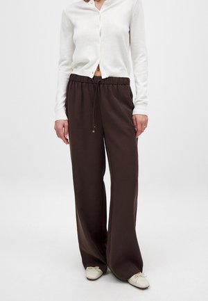 WIDE LEG  - Spodnji deli trenirk - brown