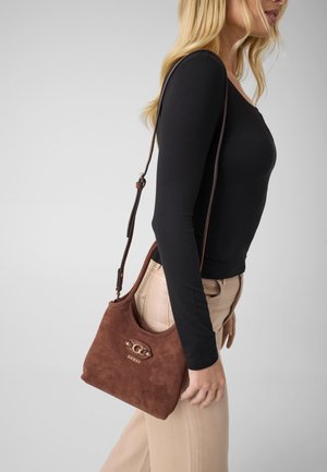 Guess, SAMANTHA MINI SHOPPER - Håndtasker - braun