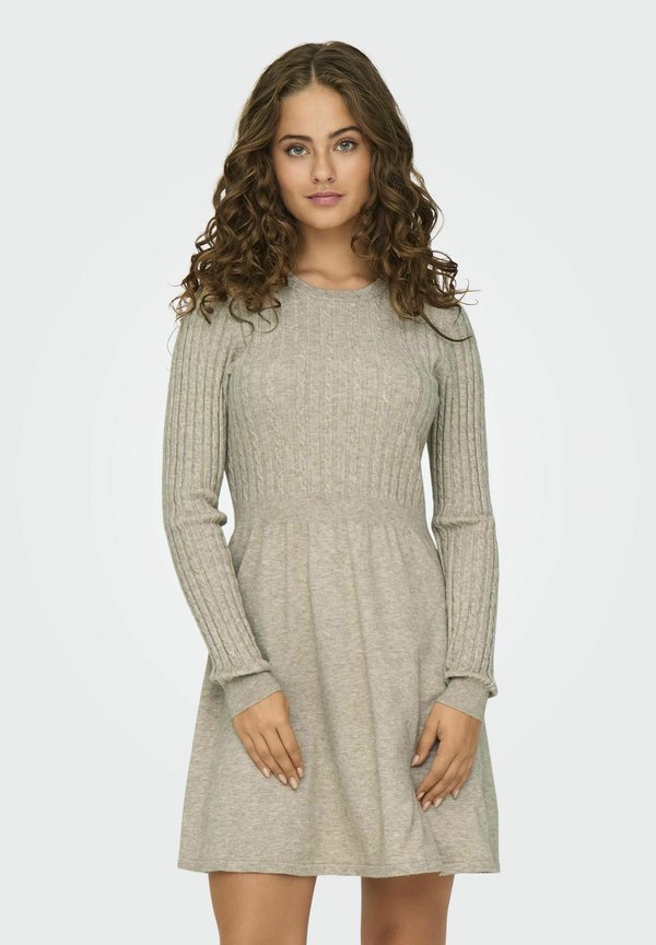 ONLFIA MIDI - Strickkleid - beige