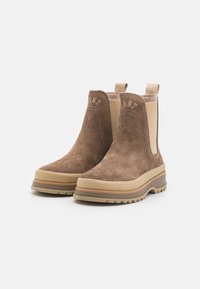 GANT WINTLY - Platform ankle boots - cold beige