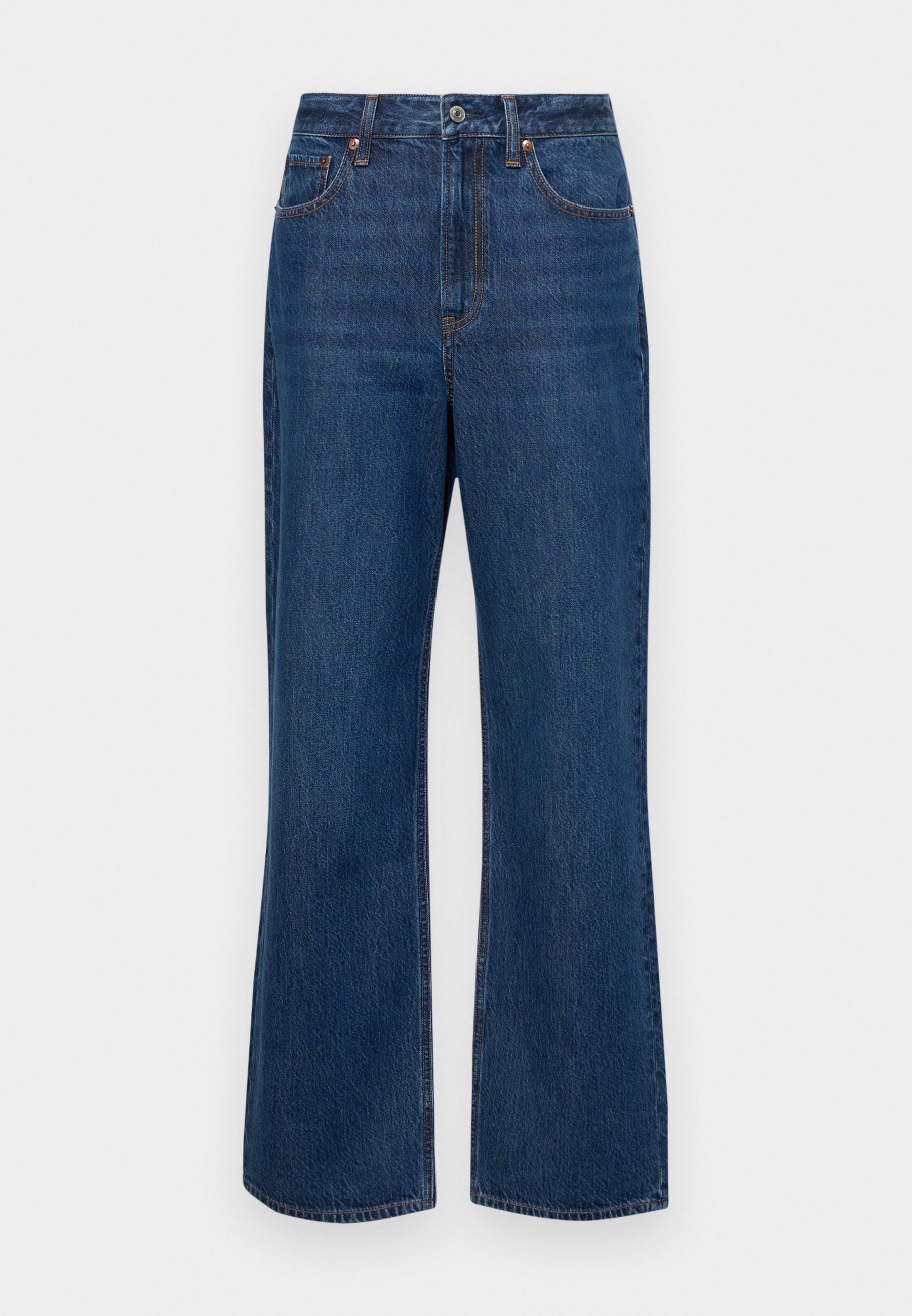 Abercrombie & Fitch CURVE LOVE - Relaxed fit jeans - dark process