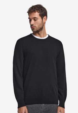 Falconeri, ULTRASOFT ROUND NECK - Striktrøje - Black