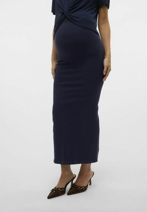 MLALANIS SEAMLESS AL HW  - Maxi skirt - navy blazer