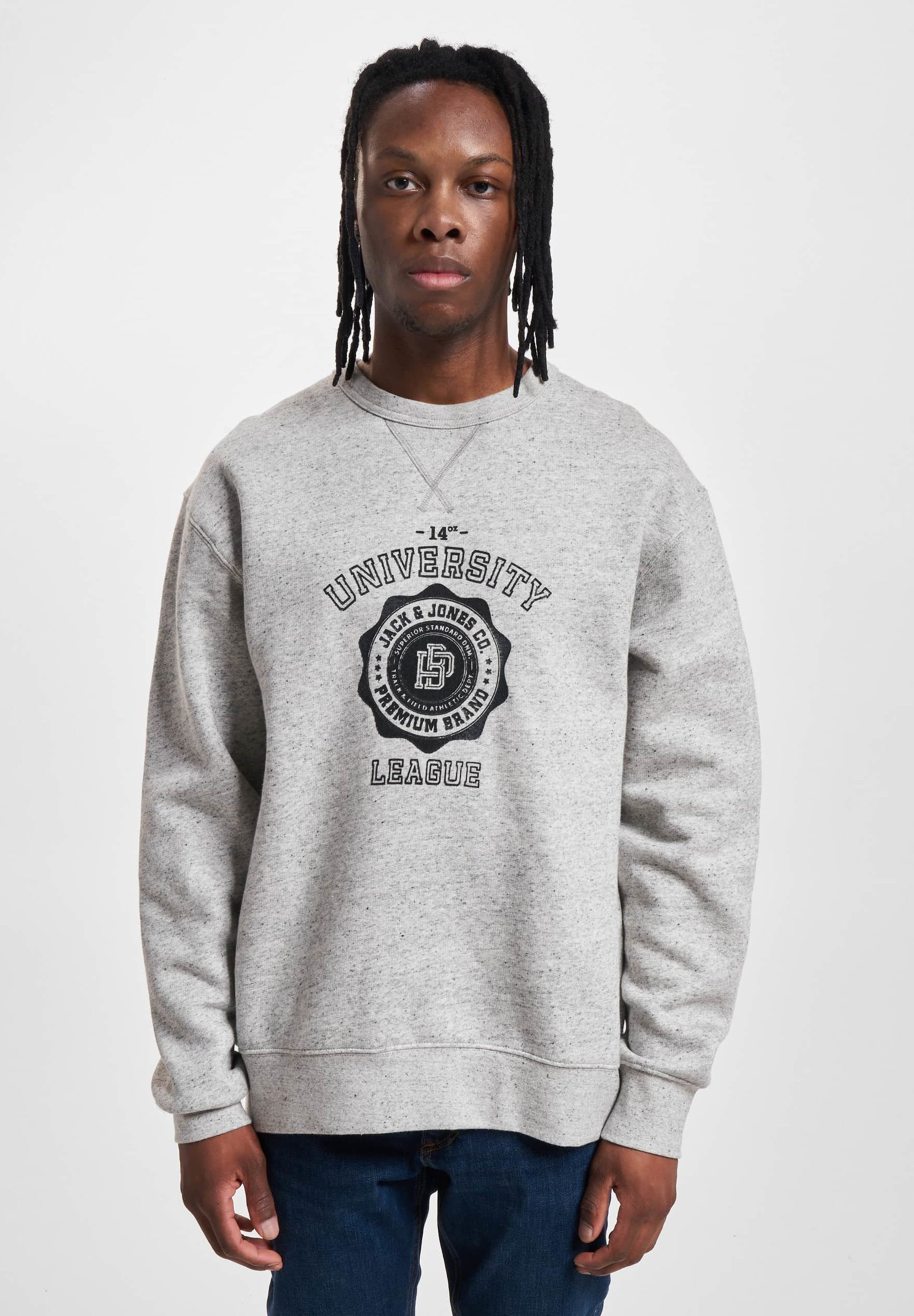 Jack Jones BLUAUTHENTIC CREW NECK Sweatshirt grey melange