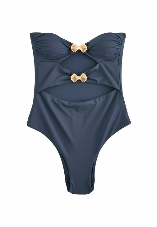 Maillot De Bain Une Pièce Chic Taille 46 – Modèle Imprimé Sans Marque – Occasion En Parfait état