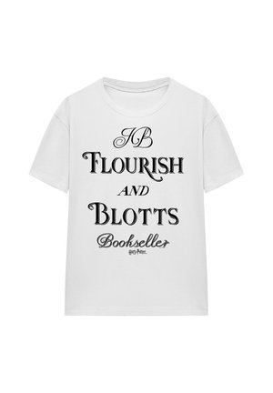 Cotton Soul, HARRY POTTER FLOURISH AND BLOTTS - Print T-shirt - white