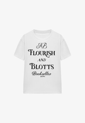 Cotton Soul, HARRY POTTER FLOURISH AND BLOTTS - Print T-shirt - white