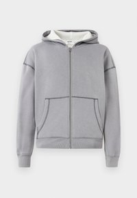 BOXY LINED - Φούτερ με φερμουάρ - grey
