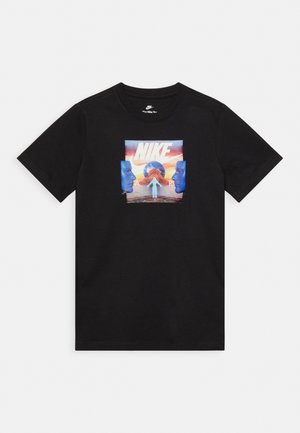 TEE AIR PHOTO UNISEX - T-shirt z nadrukiem - black