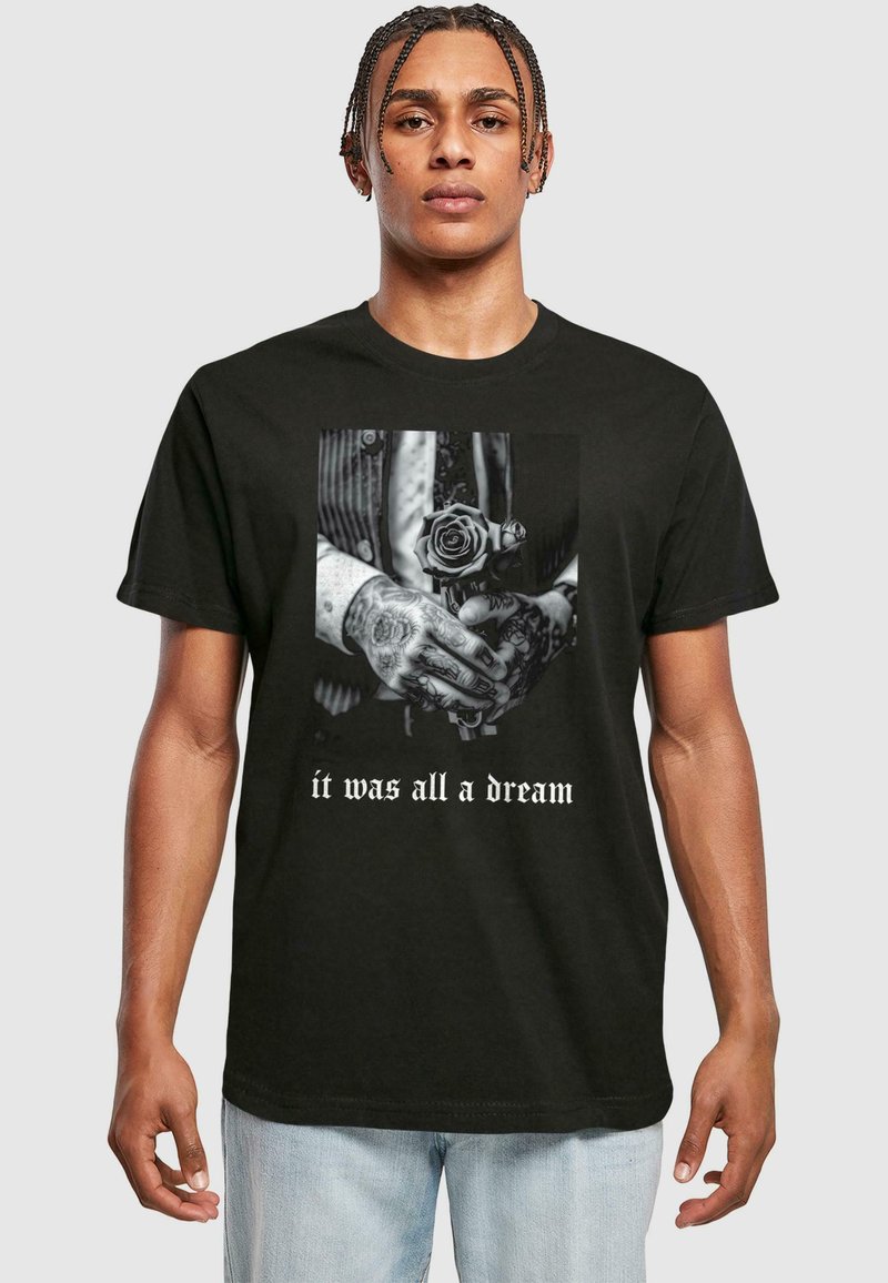 Mister Tee IT WAS ALL A DREAM - Μπλουζάκι με στάμπα - black