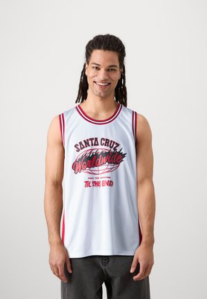 Santa Cruz WORLDWIDE FRONT UNISEX - Top - white