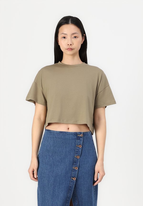 NMALENA O NECK SEMICROP - Basic T-shirt - mermaid