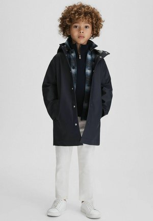 Reiss, REISS EERO WATER REPELLENT HOODED COAT - Vodotesná bunda - navy