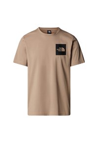 M SS FINE TEE - T-Shirt print - mushroom grey
