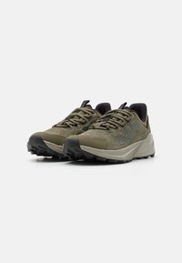Adidas Terrex TRAILMAKER 2 LEA - Vaelluskengät - olive strata/silver pebble