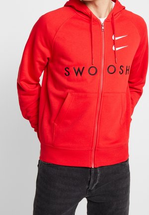 Sweater met rits - red