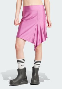 adidas Originals - FASHION SATIN MINI SKIRT - Minirok - semi pulse lilac Miniatuurafbeelding 1