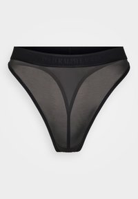 HIGH WAIST THONG - Thong - onyx