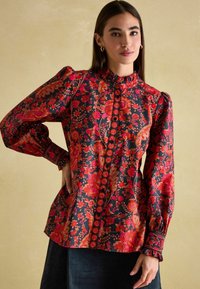 Tom Joule REGULAR FIT - AURETTA FRILL NECK  - Button-down blouse - navy