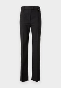 PANTALONE CON SPACCO - Bukse - black