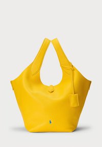 Polo Ralph Lauren POLO PLAY LEATHER TOTE - Maisiņveida soma - canary yellow