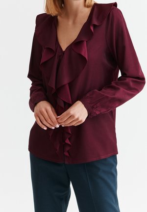 Bluse - bordeaux