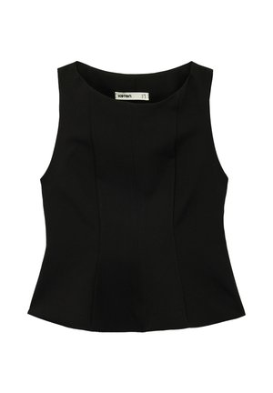 Koton, SLEEVELESS PEPLUM BLOUSE  - Top - black