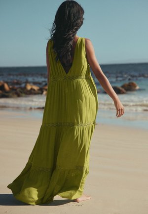 Next, REGULAR FIT - TIE FRONT MAXI LENGTH COVER-UP  . - Strandaccessoire - lime green