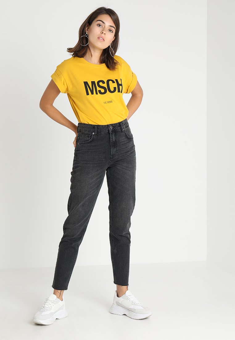 Moss Copenhagen CRYSTAL MOM - Jeans baggy - black washed/nero denim -  Zalando