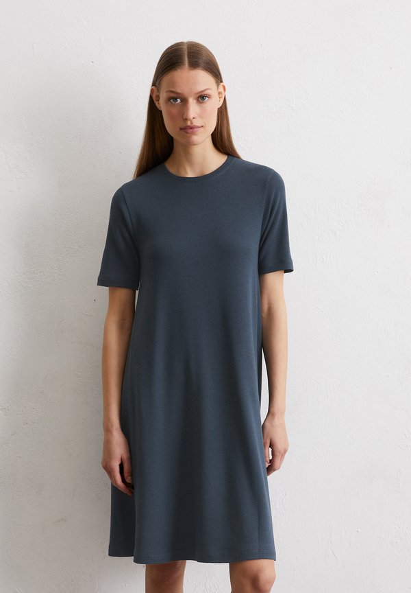 WIDE SEAM ROUND-NECK SHORT SLEEVE - Jersey dress