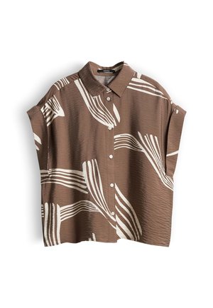 someday., LOOSE ALLOVER PRINT - Hemdbluse - hazelnut