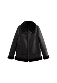 Imitatieleren jas - black