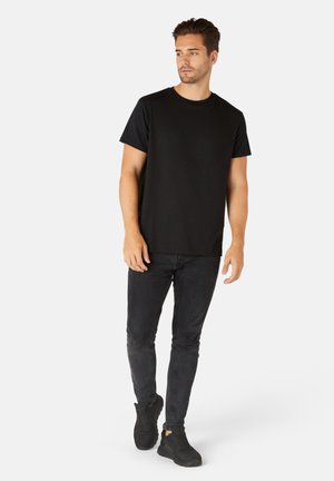4 PACK - Basic T-shirt - black white