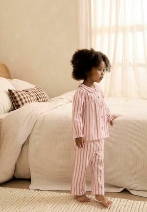 Next, REGULAR FIT - WOVEN BUTTON THROUGH PYJAMAS .SET - Pyjama set - pink stripe