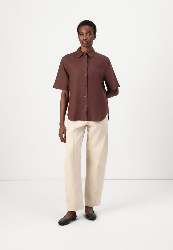 MINA SHIRT - Button-down blouse - french roast2