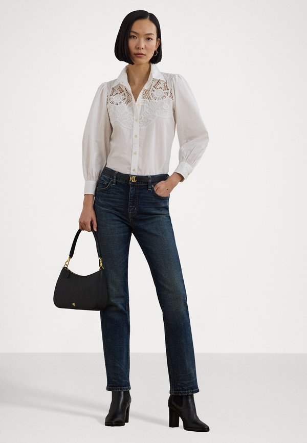 EYELET COTTON BROADCLOTH SHIRT - Button-down blouse2