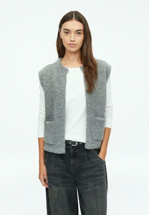 s.Oliver, STRICKJACKE - Waistcoat - grau