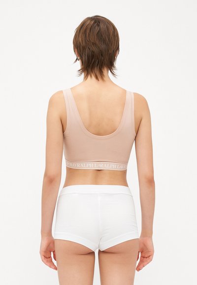 Polo Ralph Lauren GIRL SHORT - Calças - white cloud