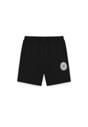 Lyle & Scott, MID BOTTOMS BORDERS LABEL GRAPHIC  - Shorts - z865 jet black